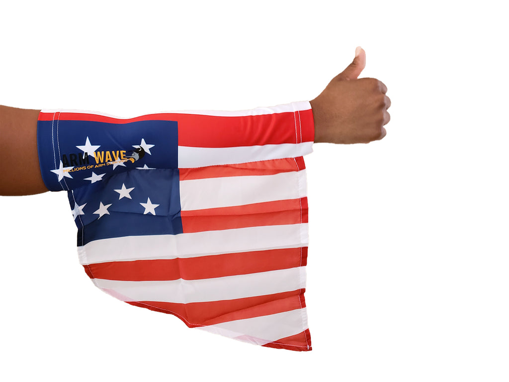 Stars Stripes American Flag USA Compression Arm Sleeve for